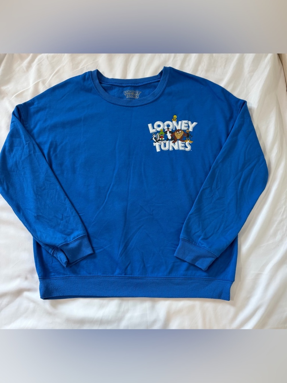 Warner Bros. Looney Tunes Blue Crewneck Sweatshirt